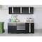 Newage Products Pro Series 10 Piece Garage Cabinet Set with Stainless Steel Top, Black 64226 - alternate 2